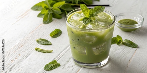 Refreshing Iced Matcha Latt...