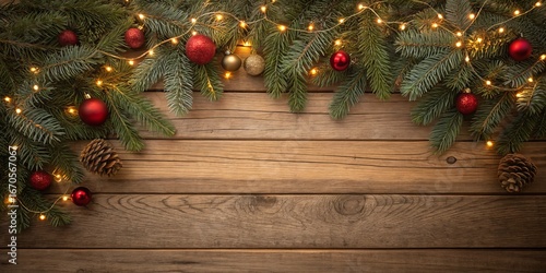 Rustic Christmas Border Fir...