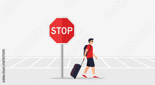 Traveler Ignored Stop Sign: A Metaphor For Blind Determination
