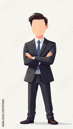 Businessman in formal suit standing
