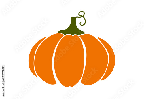 Cute Minimal Pumpkin Illustration