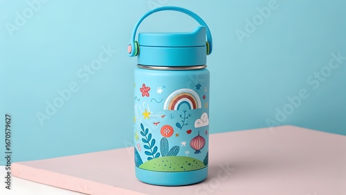plastic bottle of water, kids hydro watter bottle  multicolor(1)