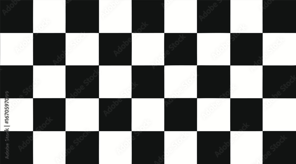 Fototapeta premium Black and white checkers line seamless pattern repeating banner. Racing flag stripe speed texture