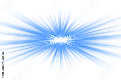Transparent blue starburst sunlight lens flare effect radiant sun rays warm glow glare bright sparkle light shine sunrise burst effect abstract background design