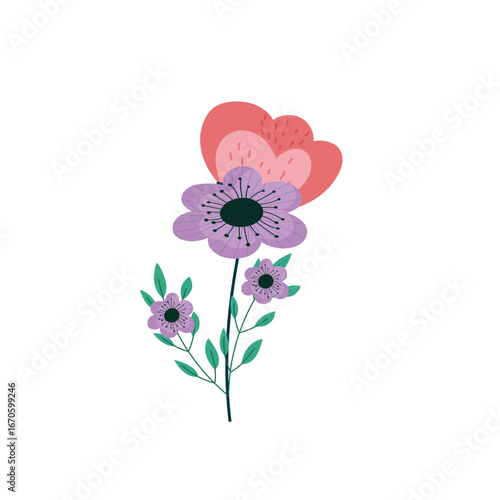 vector illustration of a flower