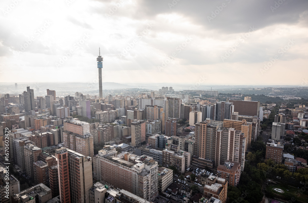Fototapeta premium Johannesburg - Jo'burg Skyline, South Africa