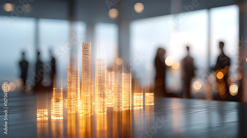 Wallpaper Mural Capital money financial stock finance, investment, and business with a stack of gold coins in the foreground business or corporate environment silhouette. Banking and finance money market accounts  Torontodigital.ca