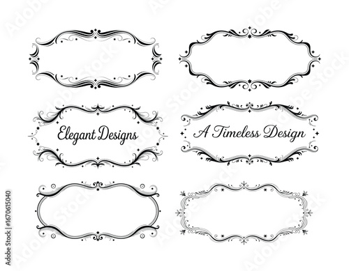 Fleur de lis Symbol Collection for Vintage Art Projects Vector illustration