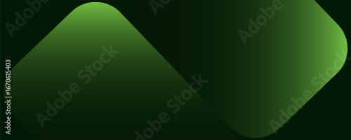 Abstract green background with glowing geometric lines. Dynamic shapes composition.Suit for brochure, corporate, website, poster, banner, cover modern