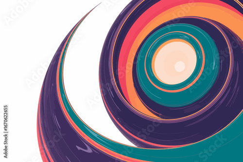 Abstract swirling vortex background with vibrant gradient colors and artistic design elements creating a modern and eye catching visual