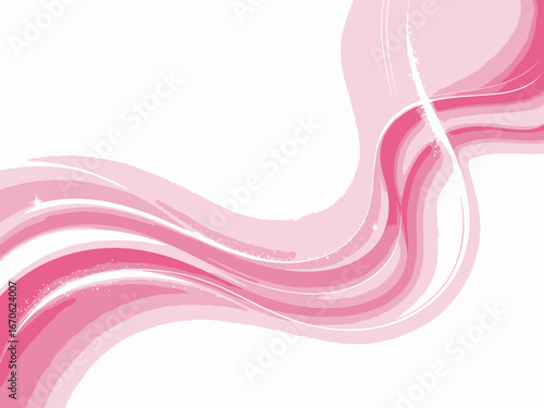 Abstract Pink Flowing Wave Background Design Gentle Gradient Curves and Swirls for Feminine Presentations and Creative Projects