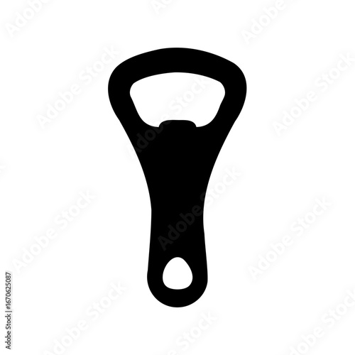 A simple bottle opener, a useful kitchen gadget for removing bottle caps