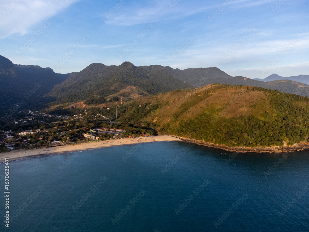 Fototapeta premium Sunset and beautiful paradise beach
