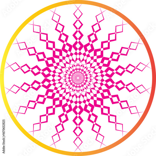Abstract vector background with circles and geometric cube patterns for a futuristic digital art concept