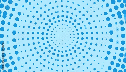 Blue Dot Spiral Background.