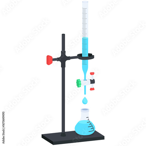 Burette Titration Setup Icon