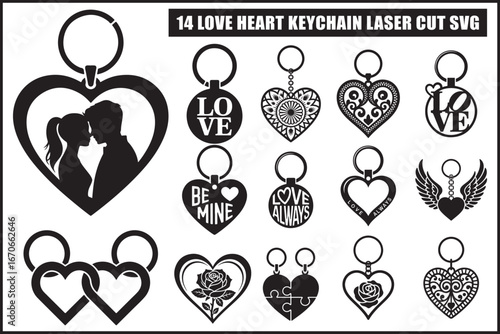 Express lasting love with these romantic heart keychain designs