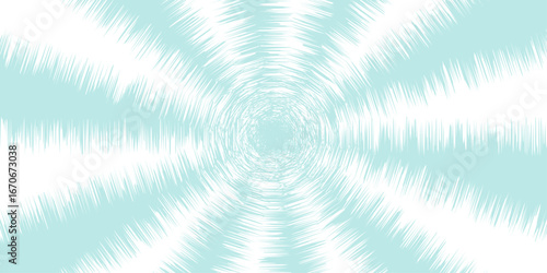 Abstract Mint Green Sunburst with Jagged Brush Stroke Effect on White Background – Retro Burst Vector Pattern for Vintage Poster, Dynamic Background, Comic Style Art, and Creative Graphic Design Proje