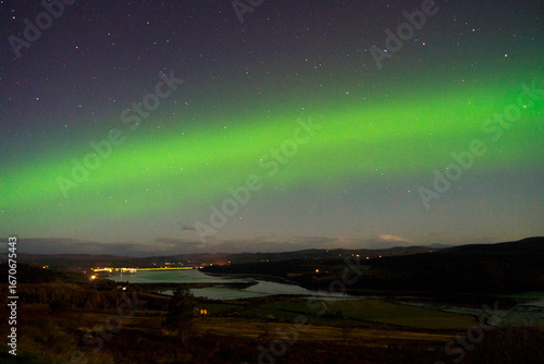 Amazing display of the Aurora Borealis in northern Scotland