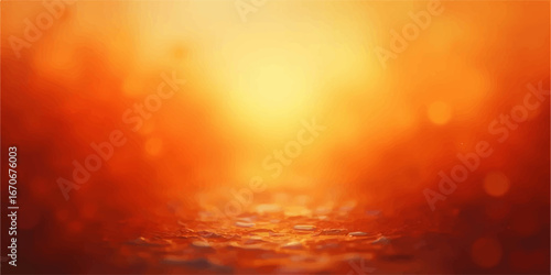 Abstract background of a fiery orange sunset with dramatic clouds