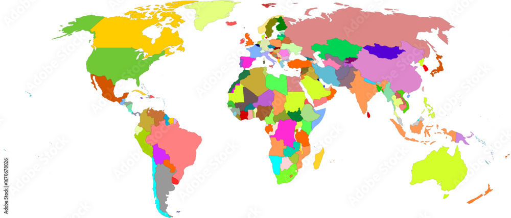 Obraz premium World Map Vector SVG