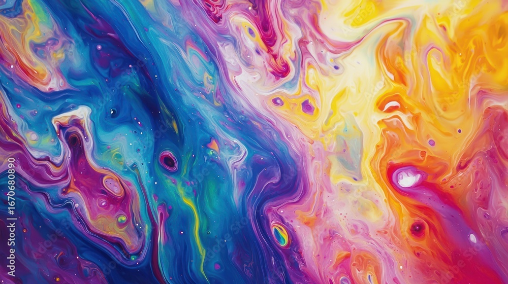 Fototapeta premium Abstract fluid colors