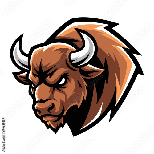 Magnificent Bison: A powerful bison, with its massive frame, imposing horns, and piercing gaze, stands as a symbol of strength and resilience, a testament to the untamed spirit of the wild.