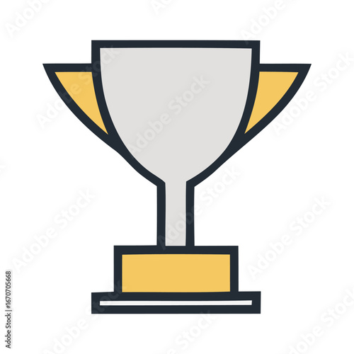 Simple trophy icon representing victory and achievement