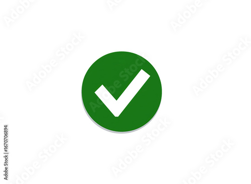 Green Check Mark in a Circle with White Outline isolated on a transparent background Free Download Green Check Mark in a Circle with White Outline isolated on a transparent background - GFXLoad