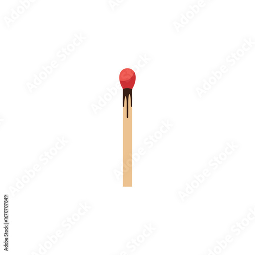 Matchstick icon logo flat vector design