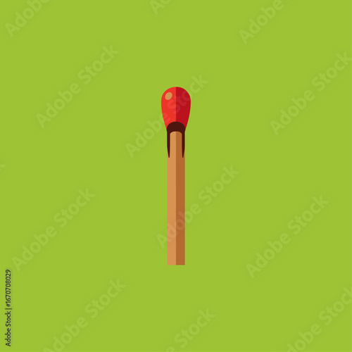 A matchstick icon logo flat vector design