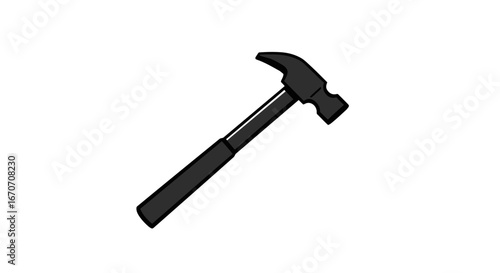 Hammer tool construction equipment repair hardware diy building carpentry renovation nail driving tool on transparent background