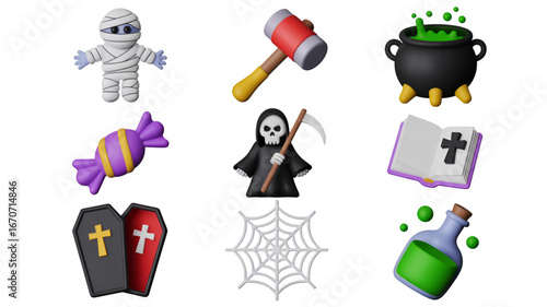 Spooky Halloween Icons Collection