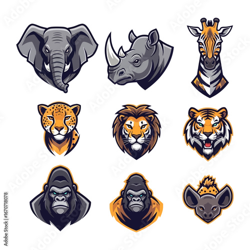 Majestic Animal Collection: A curated visual symphony of nature's most iconic animals, each rendered in stunning detail.