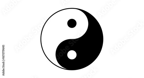 Yin yang symbol taoism balance harmony duality zen buddhism philosophy spirituality concept design art on transparent background