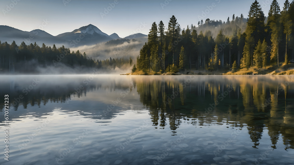 Obraz premium lake in the mountains