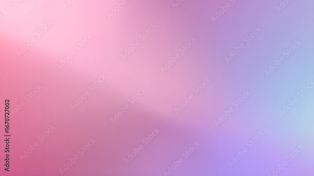 Fototapeta premium A soft, ombre gradient transitions smoothly from pink to purple, creating a serene and calming visual effect.