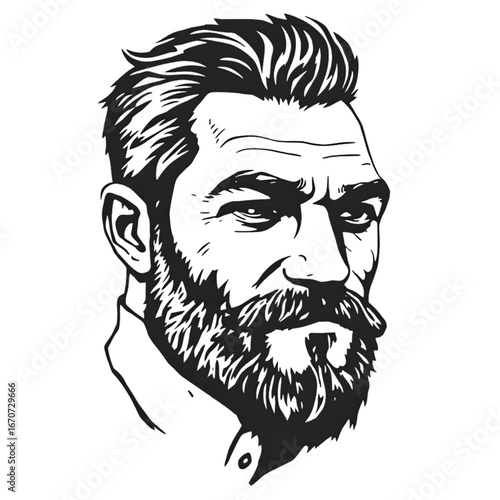 bearded man portrait