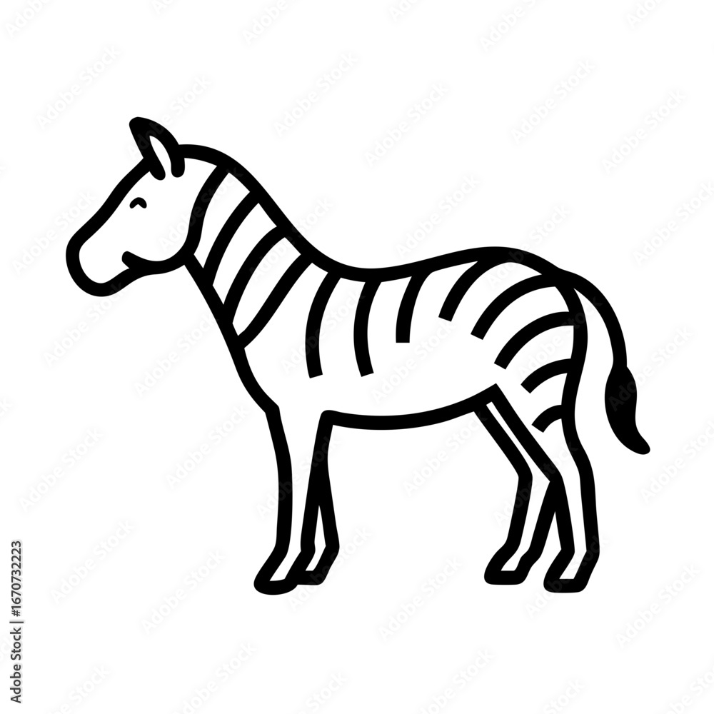 Fototapeta premium zebra vector illustration