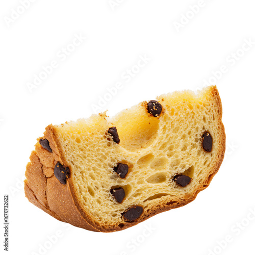 slice of chocolate panettone