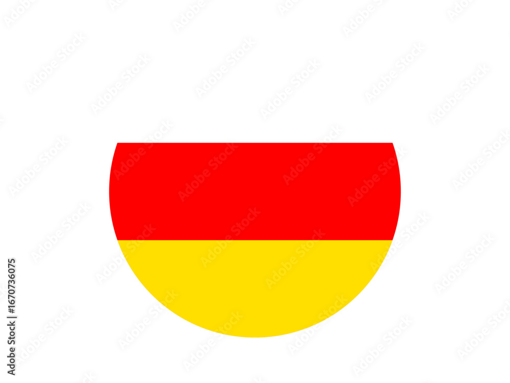 Fototapeta premium North Ossetia flag