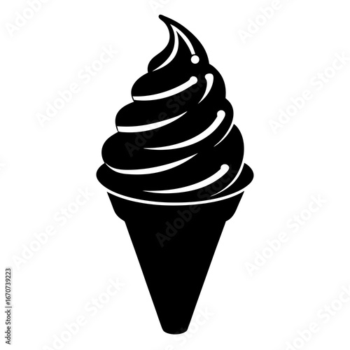 ice cream cone isolated