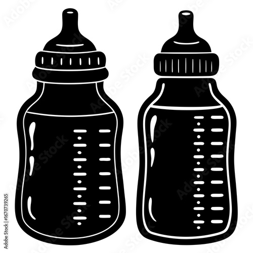 baby bottle vector