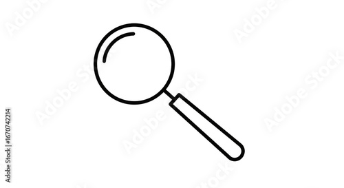 Wallpaper Mural Magnifying glass search tool find icon zoom exploration discovery investigation research analysis examination on transparent background Torontodigital.ca