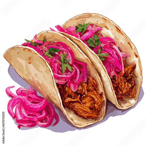 Cochinita Pibil Tacos with Pickled Red Onions