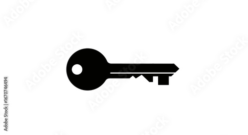 Isolated key security unlock access door lock safe privacy secret solution entry pass concept on transparent background