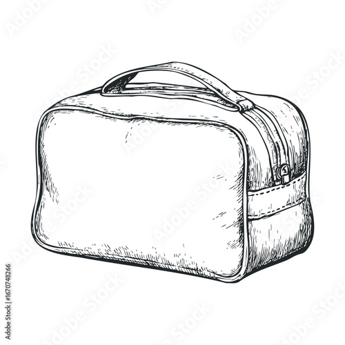 Travel accessories for convenience and organization during trips. Vector illustration