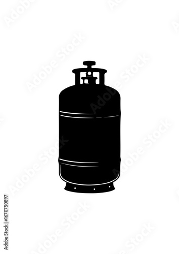 Gas Cylinder Silhouette