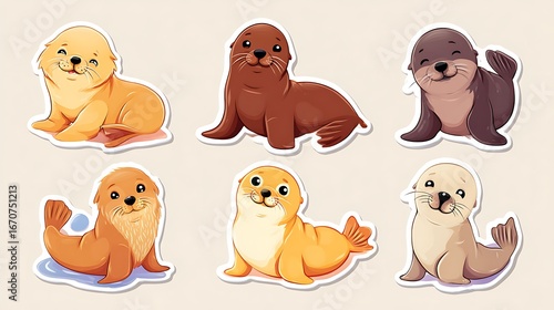 cute seal sticker pictures