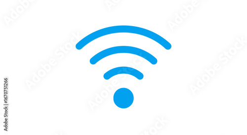 Wireless network connection signal wifi icon internet access point communication technology hotspot symbol on transparent background